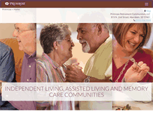 Tablet Screenshot of primroseretirement.com